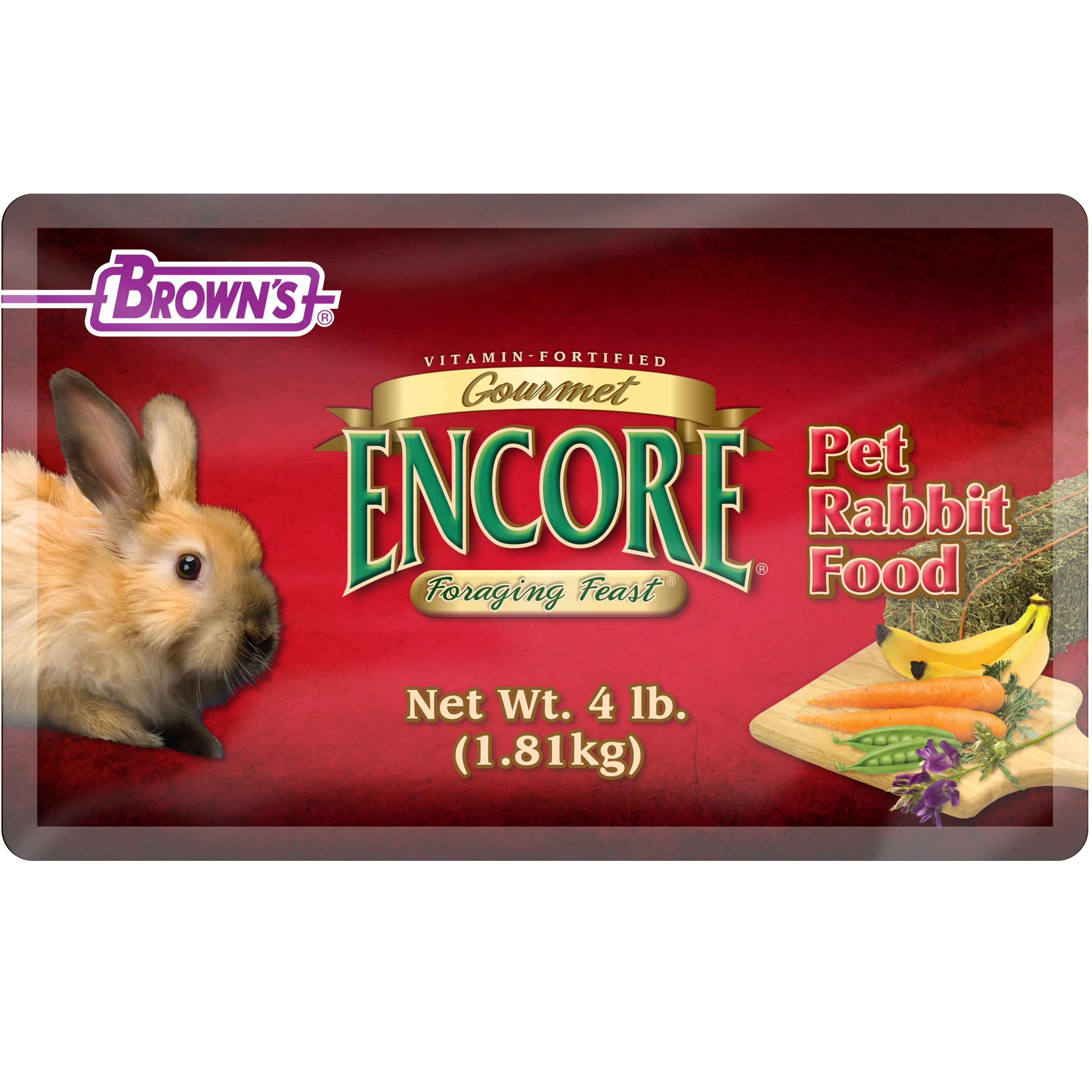 Encore Gourmet Foraging Feast Pet Rabbit Food, 4 lb.