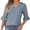 Purple, variant on MaFYtyTPR Women Top 3/4 Sleeve Fashion Ladies's Casual V-Neck Striped Bloues With Ruffled Shaped Sleeves