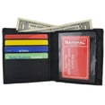 thumbnail image 3 of Mens Lambskin Leather Vertical Bifold Wallet 1185, 3 of 15