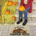 thumbnail image 5 of Fall Front Door Mat Decor, Fall Outdoor Welcome Mat, Farmhouse Autumn Pumpkin Patch Doormat Outdoor Rug, 17" x 30", 5 of 6