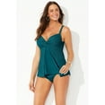 thumbnail image 6 of Swimsuits for All Faux Flyaway Crochet Underwire Tankini Set, 6 of 6