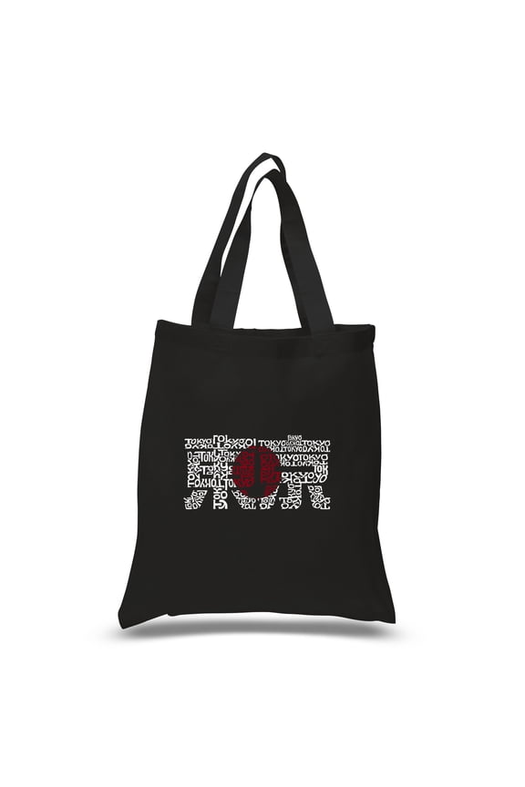 Small Word Art Tote Bag - Tokyo Sun