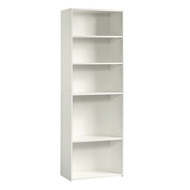 Sauder Beginnings 5Shelf Bookcase, Soft White