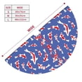 thumbnail image 2 of KLL 36" Christmas Tree Skirt Beautiful Koi Fish Xmas Tree Skirts Mat for New Year Xmas Holiday Party Indoor Outdoor Home Decoration, 2 of 5