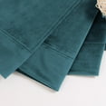 thumbnail image 6 of Teal Velvet Curtains 90 Inches for Bedroom, Thermal Insulated Room Darkening Curtains Sound Reduce Drapes with Back Tab and Rod Pocket for Living Room, Set of 2 Panels, 52 x 90 Inch, 6 of 16