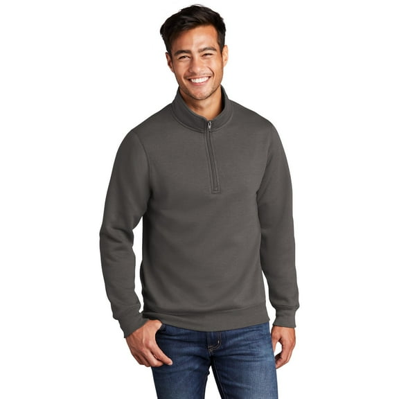 Port & Company Core Fleece 1/4-Zip Pullover Sweatshirt Pc78q