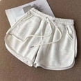 thumbnail image 1 of Tejiojio Active Women's Summer Clearance Fashion Womens Drawstring Casual Elastic Waist Loose Solid Shorts Pants, 1 of 6