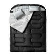 thumbnail image 1 of Almencla Double Sleeping Bag Portable for Outdoor Activities Mountaineering Black, 1 of 8