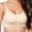 Khaki, variant on ZZwxWA Women's Spaghetti Strap Wireless Bras Sexy Comfortable Everyday Workout Bras No Underwire Full Support Sports Bras