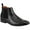 Black, variant on Tommy Hilfiger Mens Sesame Faux Leather Slip-On Chelsea Boots