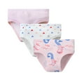 thumbnail image 1 of SILVERCELL Girls Underwear Soft Cotton Briefs Mid-Rise Panties 3 Pack,4-10Y, 1 of 11
