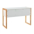thumbnail image 3 of Riverbay Furniture Transitional Wood Two Drawer Desk in White and Natural, 3 of 19