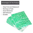 thumbnail image 4 of Uxcell Letter Alphabet Number Stickers, Reflective Glitter Green 1 Inch 126 Count/Sheet,8pcs, 4 of 5
