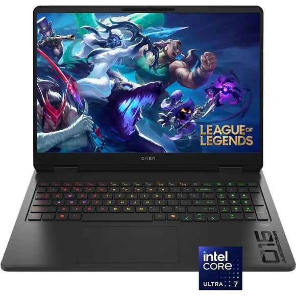 HP Omen 16" FHD+ Gaming Laptop w/ AI Boost (Intel Core Ultra 7 255H, 16GB RAM, 1TB SSD, Windows 11 Home, Nvidia GeForce RTX 5060) - Shadow Black (16-am0073dx)