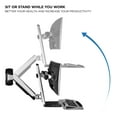 thumbnail image 6 of Mount-lt! Wall Mounted Dual Monitor Workstation | Fits 17"-27" Inch Screens, 6 of 7