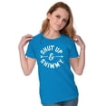 thumbnail image 3 of Shut Up and Shimmy Dancer Dancing Womens Slim Fit Graphic Tee Brisco Brands S, 3 of 4