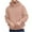 Khaki, variant on Chiccall Mens Fuzzy Hoodie Pullover Sweater Sweatshirts Casual Comfy Textured Drawstring Hooded Outerwear