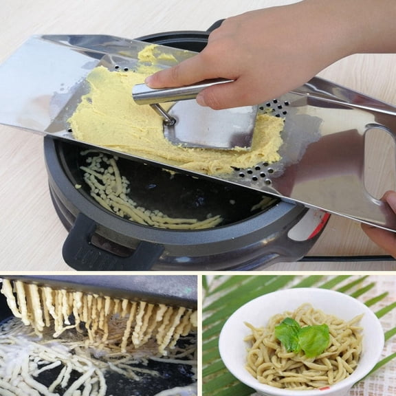 ETHZZLE Practical Stainless Steel Manual Noodle Maker Noodle Presser for Home Kitchen