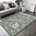 thumbnail image 3 of Area Rugs For Living Room Decor - Retro Hippie Groovy Mushroom Soft Anti Slip Throw Washable Rugs 5x7 For Bedroom, Indoor Carpet For Bedroom Living Room 80x58In, 3 of 7