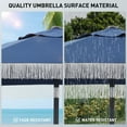 thumbnail image 6 of Autlaycil 7.5 ft Patio Umbrella with Fringe for Beach, Pool, and Yard - Navy Blue, 6 of 9