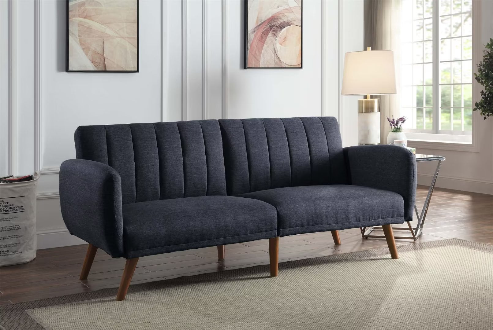 Modern Accent Sofa Loveseat Sofa Couch Linen Adjustable Sofa