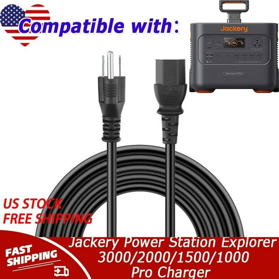 Heavy-Duty Charger Compatible with Jackery Power Station Explorer 3000/2000/1500/1000 Pro