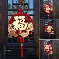 thumbnail image 7 of Door Flocking Home Decoration Traditional Spring Festival Lunar New Year Chinese Knot Chinese New Year Decoration Fu Zi Pendant 2, 7 of 7
