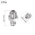 thumbnail image 2 of Uxcell Metric Stainless Steel Straight Hydraulic Grease Fitting M8 x 1.25mm Thread 2 Pack, 2 of 6