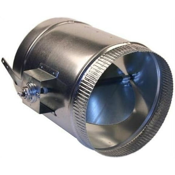 Duct Outlet 8" Damper Sleeve w/ 1.5" Stand-Off, 3/8" Rod HVAC