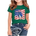 thumbnail image 3 of Cloaraye Boys Girls 4th of July T-Shirt Kids Independence Day Printed Crew Neck Short Sleeve Tee Shirts 2-14 Years, 3 of 5