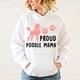 thumbnail image 3 of Nuevas sudaderas con capucha de manga larga con estampado de perro y mamá caniche para el día de la madre, informales, a la moda, para invierno y otoño para mujer, 3 of 4