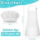 thumbnail image 2 of Kids Apron and Chef Hat Set Children Apron Adjustable with 2 Pockets Children Chef Painting for Cooking Baking White, 2 of 4