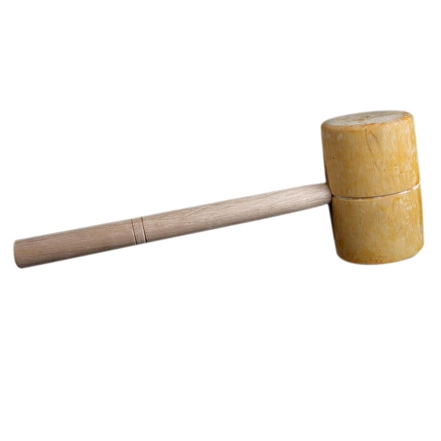 Martillo Mazo de Sellos de material cuero Perforadora Golpeando Nueces Herramienta - S S shamjiam Mazo de madera