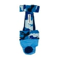 thumbnail image 1 of Barkertime Blue Camo on Sky Blue Escape-Proof Premium Waterproof Dog Diaper Overall - Made in USA, 1 of 8