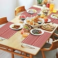 thumbnail image 2 of Premium Christmas Placemats 12x17 Inch Set of 4, Waterproof Table Mats - Winter Deer Snowflake Design for Kitchen Dining Holiday Use, 2 of 6