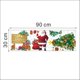 thumbnail image 4 of Pegatinas de pared navideñas de Papá Noel impermeables y extraíbles, 90 x 30 cm, 4 of 4