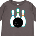 thumbnail image 4 of Inktastic Bowling Team Bowler Boys or Girls Long Sleeve Toddler T-Shirt, 4 of 5