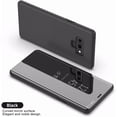 thumbnail image 2 of Smart Case for Galaxy S22 Plus Sleep/Wake Window's View Design Flip 360 Full Body Built-in Screen Protection Protector Slim Hard Mirror Kickstand Cover for Galaxy S22 Plus Black, 2 of 10