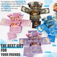 thumbnail image 6 of Surprise Pop Up Happy Birthday Cards, Lovely 3D Birthday Card for Adults and Kids with Envelopes, Unique Design Handmade Foldable Greeting Cards for Daughter, Son, Mom, Dad, Friend, 6 of 8