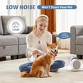 thumbnail image 3 of cnv 5-in-1 Pet Grooming Vacuum Kit with Low Noise Cordless Clippers, 2.5L Dust Cup, 3 Suction Modes, and 5 Professional Grooming Tools for Dogs, Cats, and Other Pets – White, 3 of 5