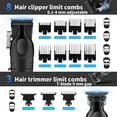 thumbnail image 2 of KEMEI Professional Hair Clippers Trimmer and Foil Shavers Set, Electric Hair Clippers for Men, Cordless Barber Clippers, T Blade Zero Gapped Hair Trimmer, Rechargeable Detailer Trimmer Electric Razor, 2 of 9