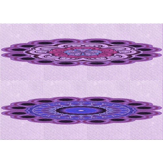 Ahgly Company Indoor Rectangle Patterned Blossom Pink Area Rugs, 2' x 5'