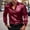 Wine, variant on Men's Silk Satin Long Sleeve Dress Shirts Shiny Casual Button Down Shirts Solid Color Luxury Party Prom Party Wedding Shirts