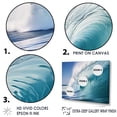 thumbnail image 3 of Designart "Aqua Force Of The Sea Surge III" Coastal Floater Framed Wall Art Prints, 3 of 5