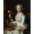thumbnail image 3 of Jacques-André-Joseph Aved 20x24 Black Modern Framed Museum Art Print Titled - Presumed Portrait of Francoise-Marie Pouget, Second Wife of Chardin (1760), 3 of 5