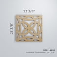 thumbnail image 2 of Ekena Millwork 23 3/8"W x 23 3/8"H x 1/4"T Large Baytown Decorative Fretwork Wood Wall Panels, Birch, 2 of 13