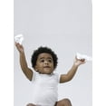thumbnail image 4 of Gerber Baby Neutral White Terry Bootie Wiggle Proof Socks, 4-Pack, Sizes Newborn - 0/6 Months, 4 of 7