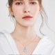 thumbnail image 3 of Fox Octopus Crow Snake Flamingo Bee Horseshoe Sun Tulip Mermaid Mushroom and Frog Necklace with Crystal Pendant Jewelry for Women Girls, 3 of 4