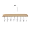 thumbnail image 3 of Matsuzay Perchas antideslizantes para cinturón con 8 ganchos para organizar de forma segura pajaritas, bolsos y bufandas Almacenamiento y organización del hogar Beige 11.02 x 7.09 x 0.79 pulgadas, 3 of 5