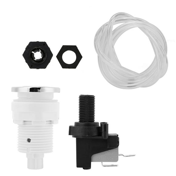 Garbage Disposal Hose, Anti-aging Easy To Install Garbage Disposal Air Switch With Air Tube Button Hex Nut For Garbage Disposal For Massage Bathtub
